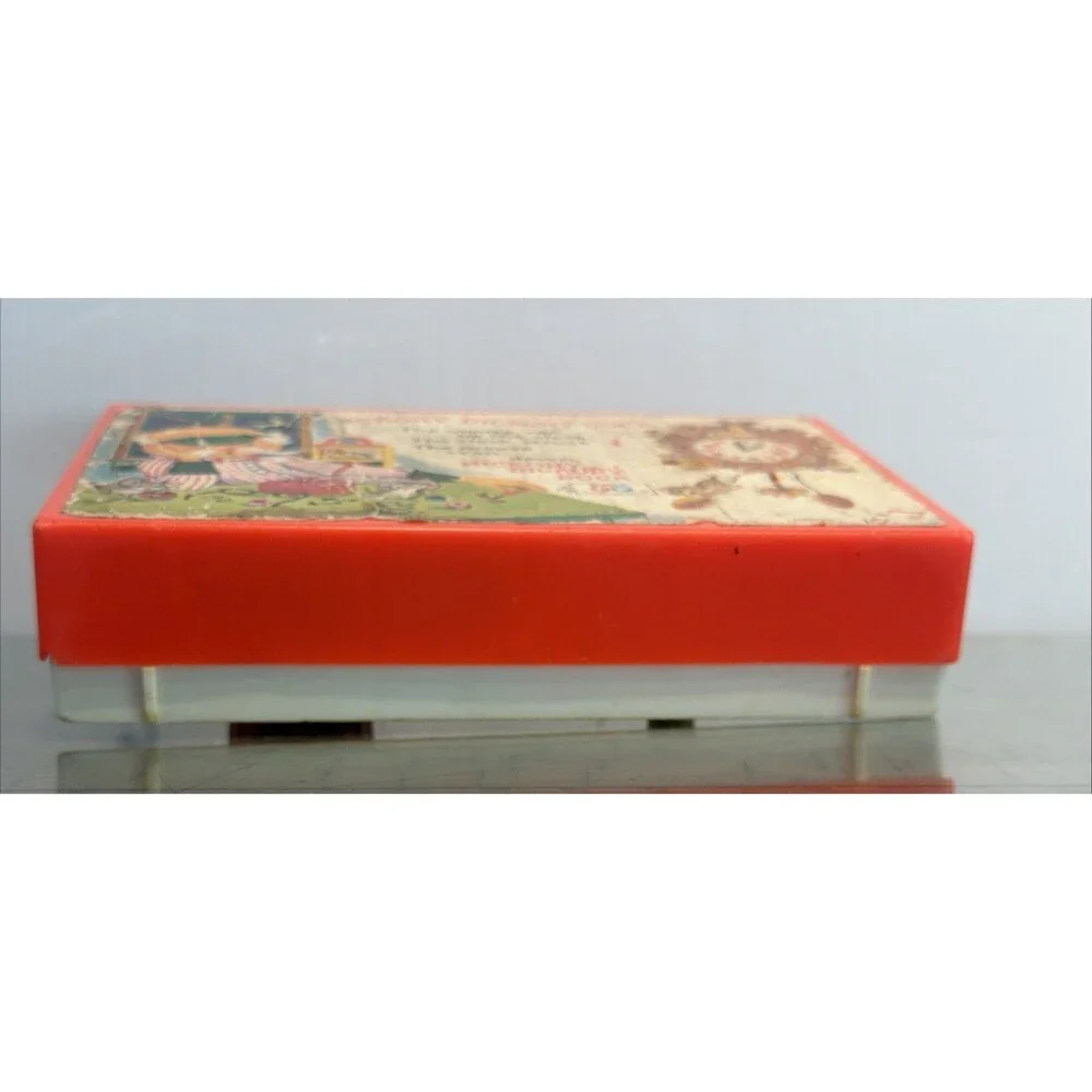 Vintage Fisher Price Music Box Clock Radio HICKORY DICKORY DOCK 1964 #107 Works
